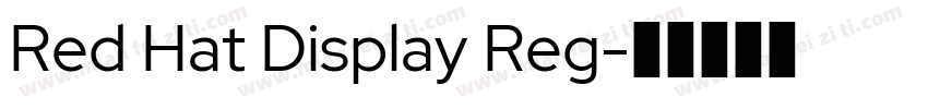 Red Hat Display Reg字体转换